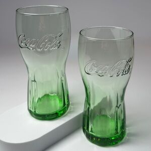 Coca-Cola Green Recycled Glass Tumblers – Set of 2